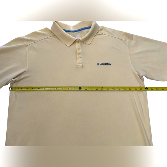 Columbia Men’s polo size XL yellow/Logo/preppy/outdoors - Picture 6 of 7